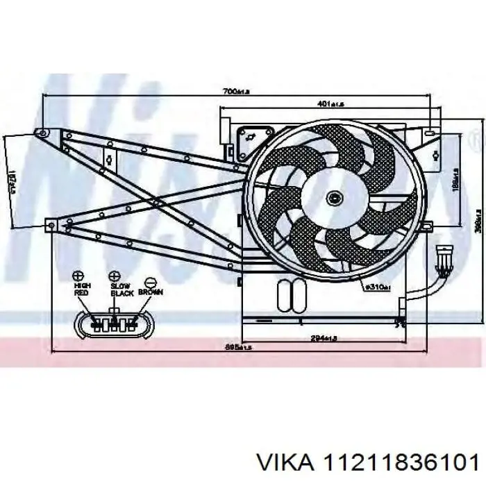  Difusor de radiador, ventilador de refrigeración, condensador del aire acondicionado, completo con motor y rodete para Audi A7 4KA