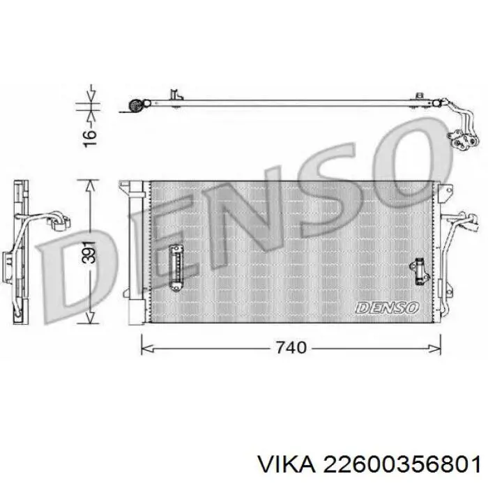  Condensador aire acondicionado para Audi Q7 4LB