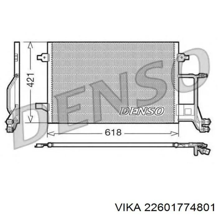 22601774801 Vika condensador aire acondicionado