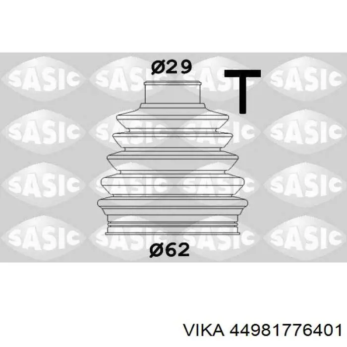 44981776401 Vika fuelle, árbol de transmisión delantero interior