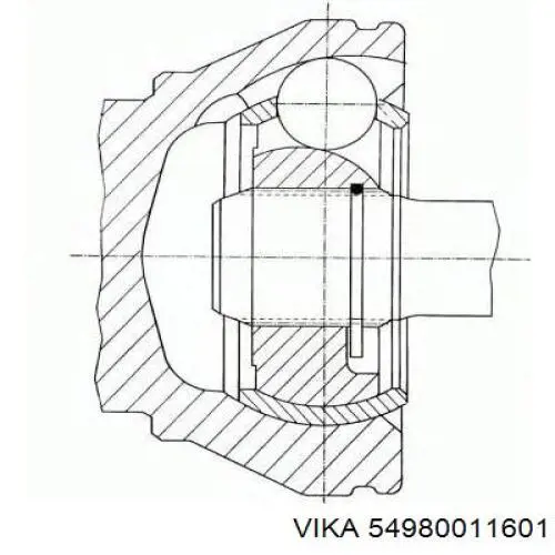 54980011601 Vika junta homocinética interior delantera derecha