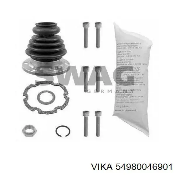 535498202 VAG fuelle, árbol de transmisión delantero interior derecho