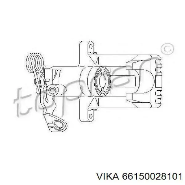  Pinza de freno trasero derecho para Audi A6 4B, C5