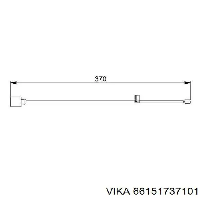  Contacto de aviso, desgaste de los frenos para Skoda KAROQ NU7, ND7