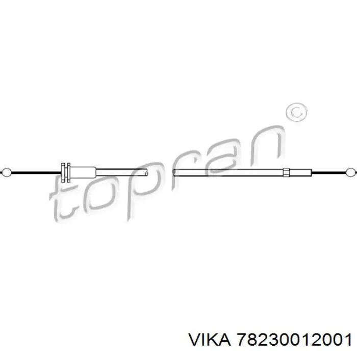  Cable de apertura de capó del motor para Skoda Fabia 1 