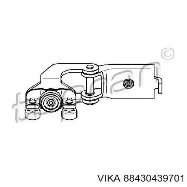  Guía rodillo, puerta corrediza, derecho central para Mercedes Sprinter 901, 902