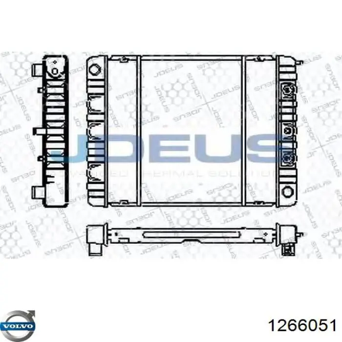 1266053 Volvo radiador refrigeración del motor