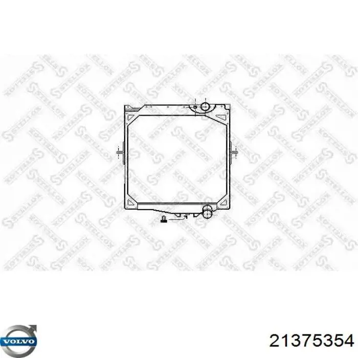 21375354 Volvo radiador refrigeración del motor