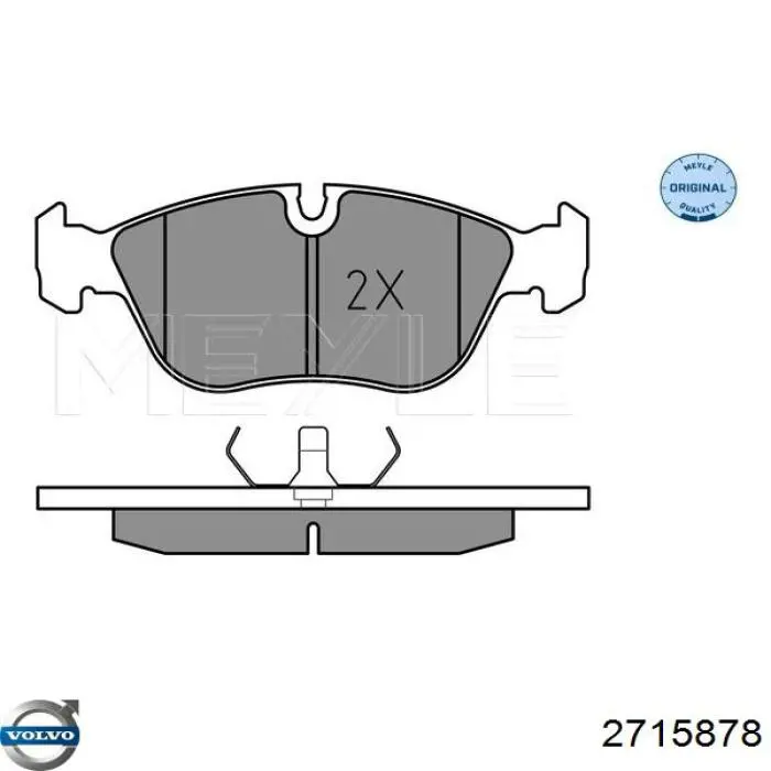 2715878 Volvo pastillas de freno delanteras