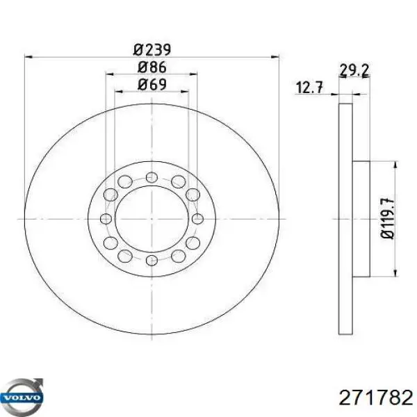  Juego de cojinetes de biela, cota de reparación +0,50 mm para Volvo S60 1 