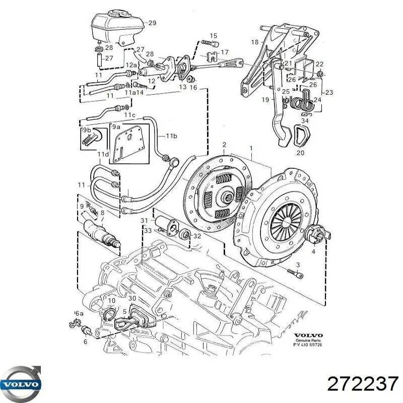  Disco de embrague para Volvo S70 LS, LT