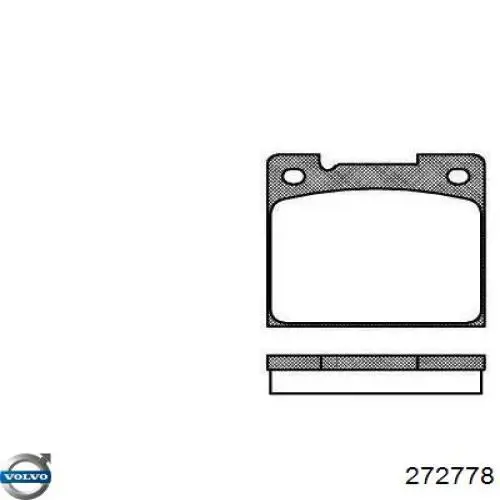 272778 Volvo pastillas de freno delanteras