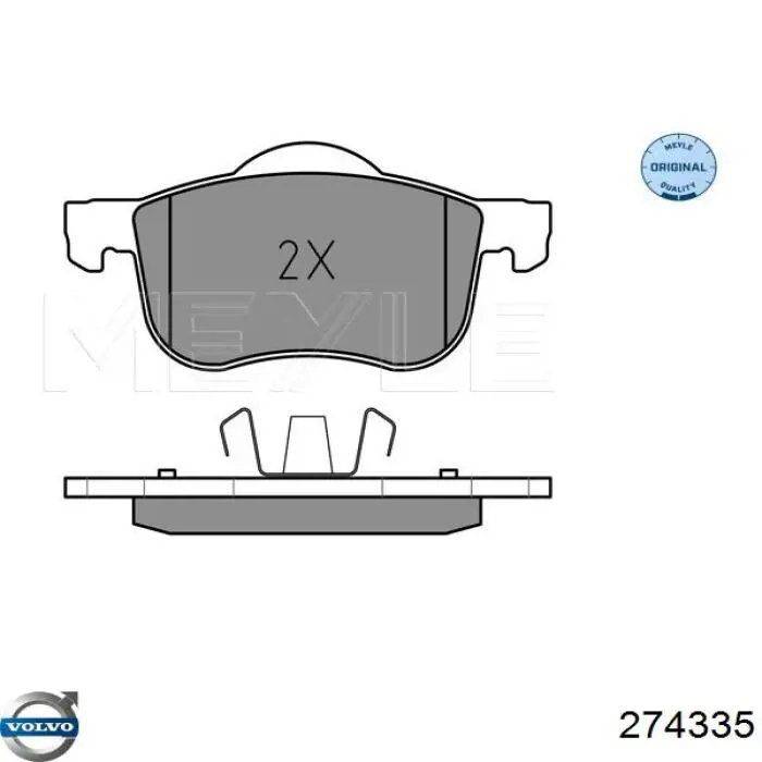 274335 Volvo pastillas de freno delanteras