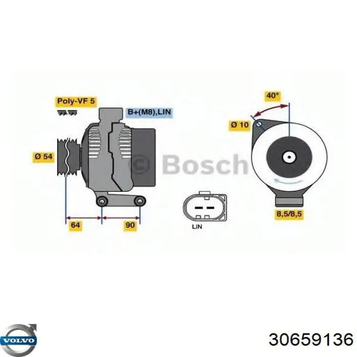 30659136 Volvo alternador