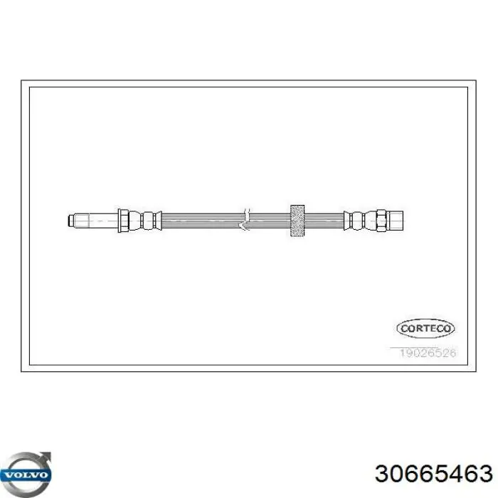 30665463 Volvo latiguillo de freno delantero