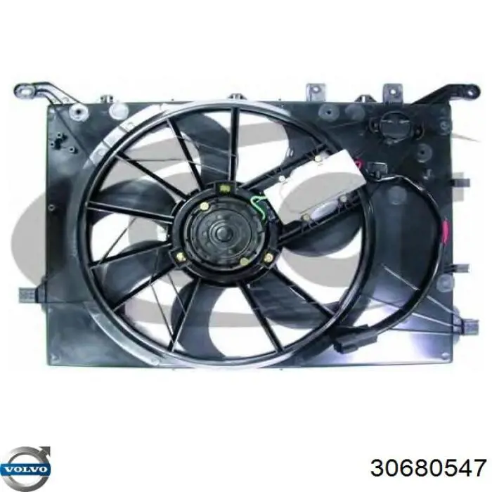 30680547 Volvo ventilador (rodete +motor refrigeración del motor con electromotor derecho)