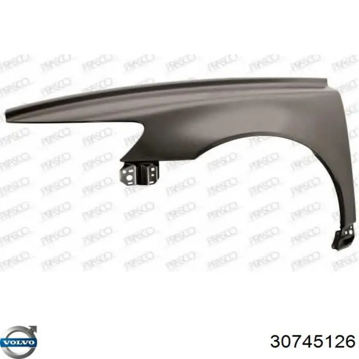  Guardabarros delantero izquierdo para Volvo S40 2 