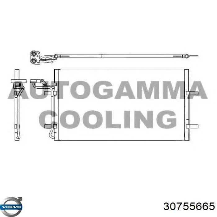 30755665 Volvo condensador aire acondicionado