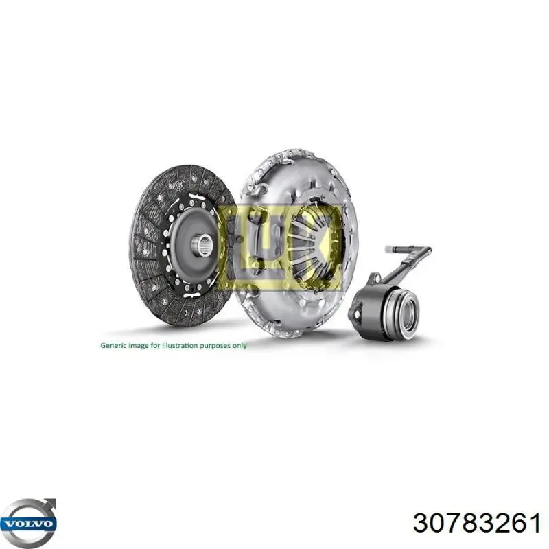 30783261 Volvo kit de embrague (3 partes)