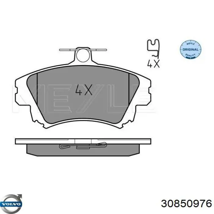 30850976 Volvo pastillas de freno delanteras