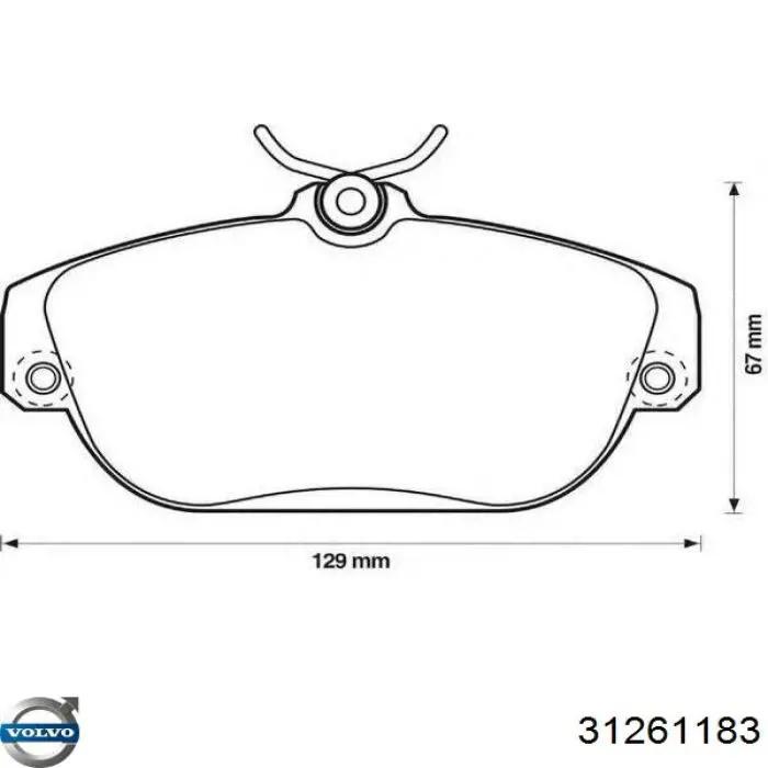 31261183 Volvo pastillas de freno delanteras