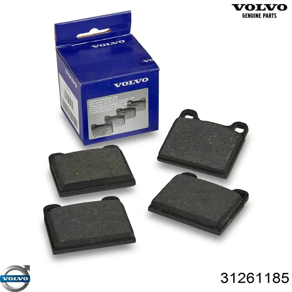 31261185 Volvo pastillas de freno traseras