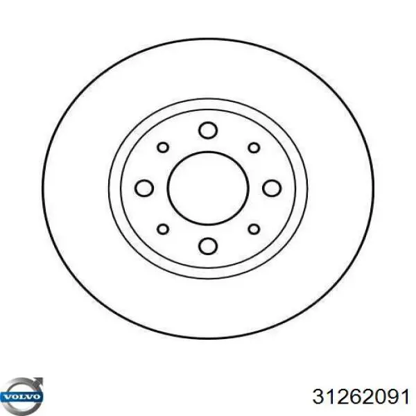 31262091 Volvo freno de disco delantero