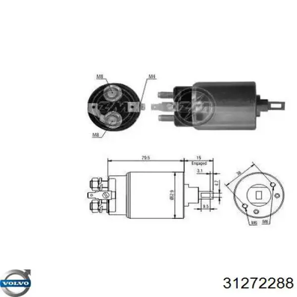 31272288 Volvo volante motor