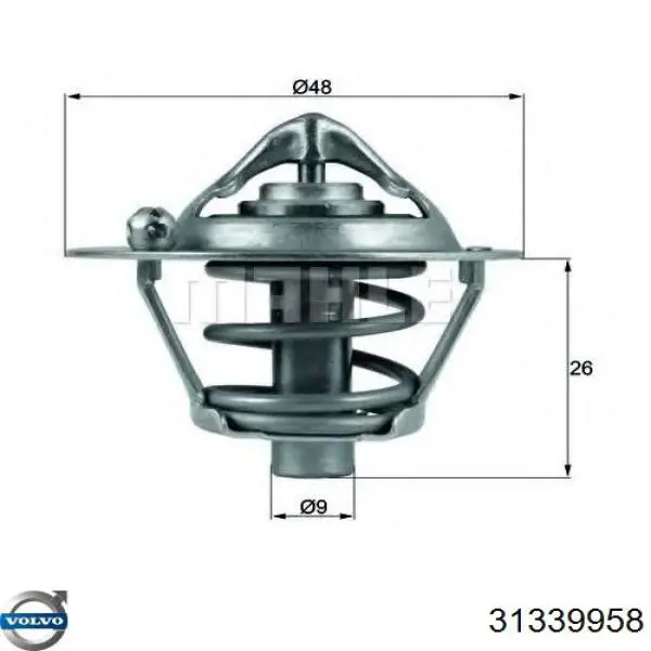 31339958 Volvo termostato, refrigerante