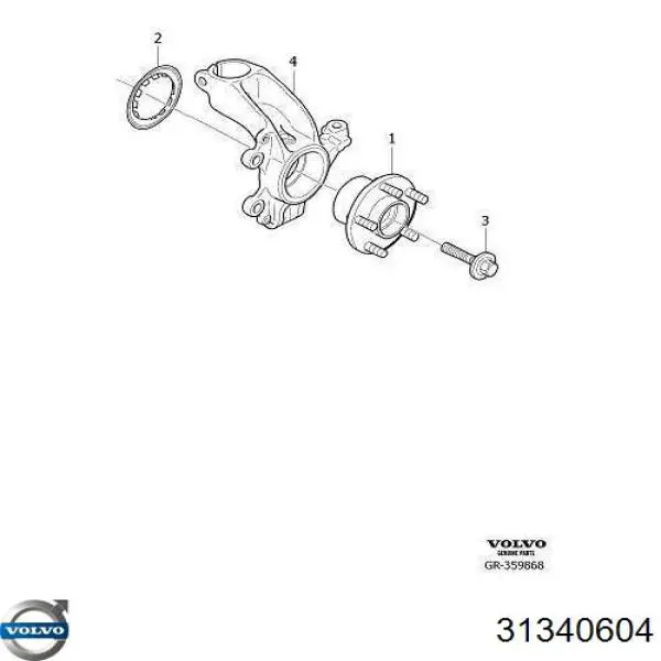 31340604 Volvo cubo de rueda delantero