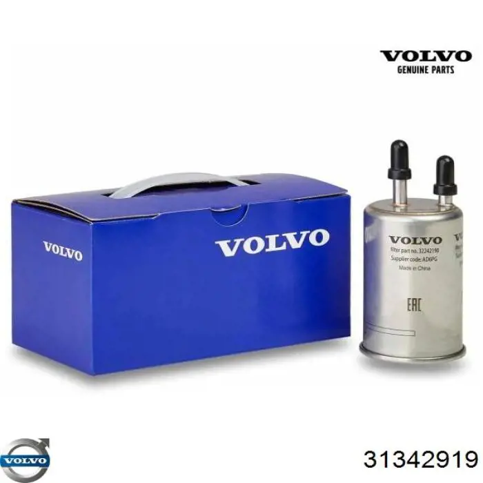 31342919 Volvo caja, filtro de combustible