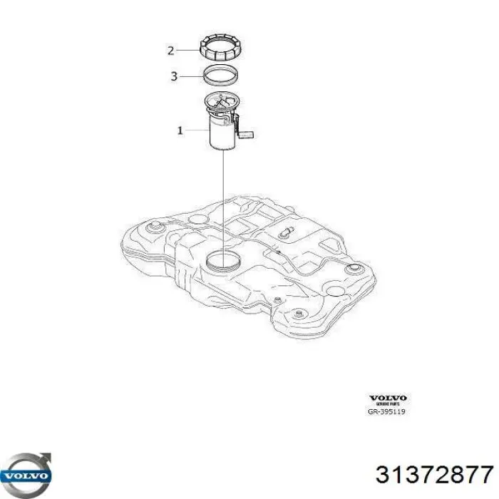 31201958 Volvo módulo alimentación de combustible