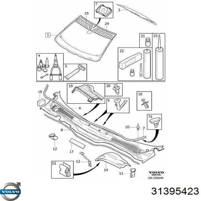  Parabrisas para Volvo V50 MW