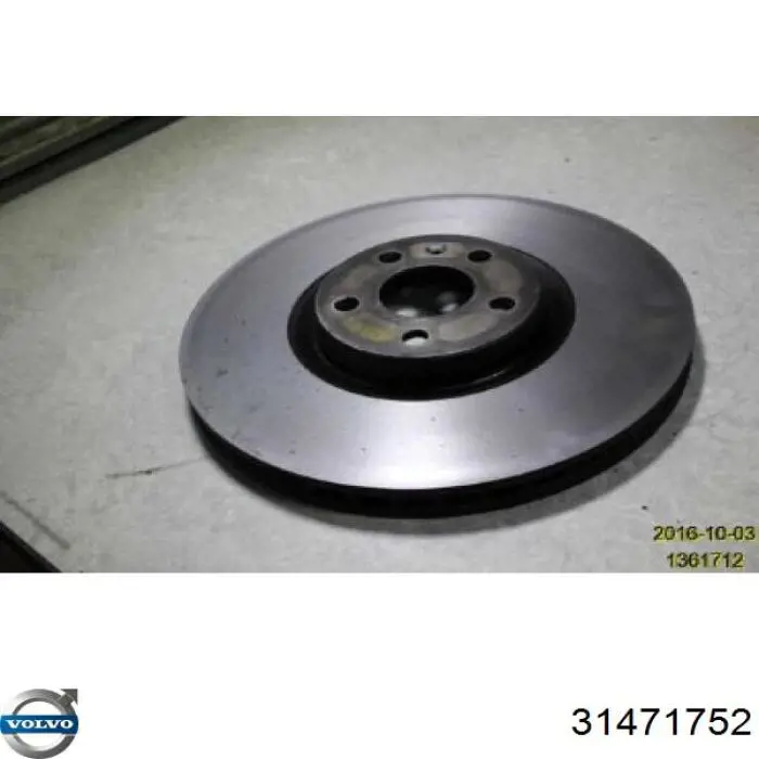 31471752 Volvo freno de disco delantero