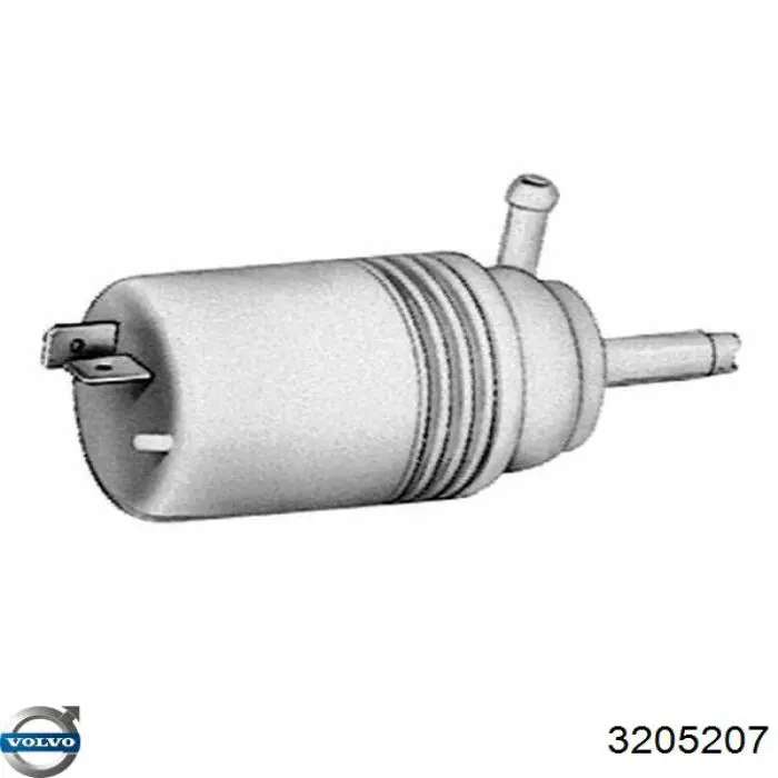 3205207 Volvo bomba de limpiaparabrisas delantera