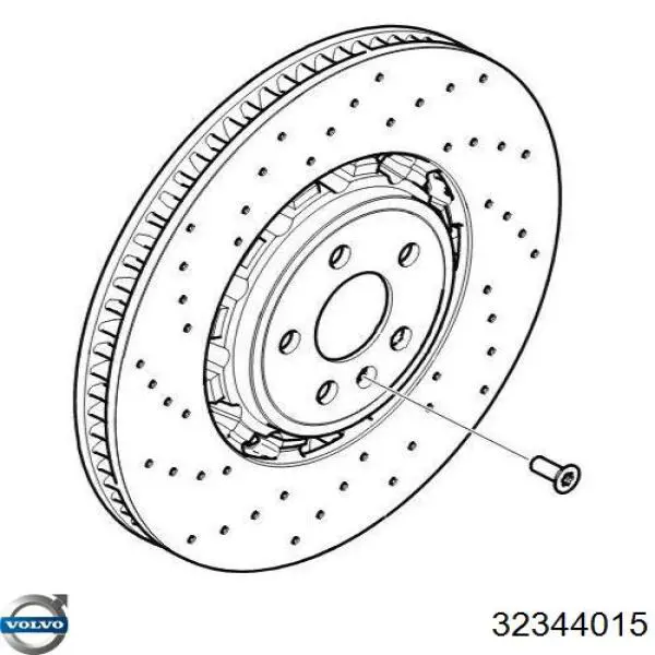 32344015 Volvo soporte de barra estabilizadora delantera