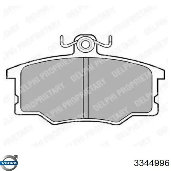 3344996 Volvo pastillas de freno delanteras