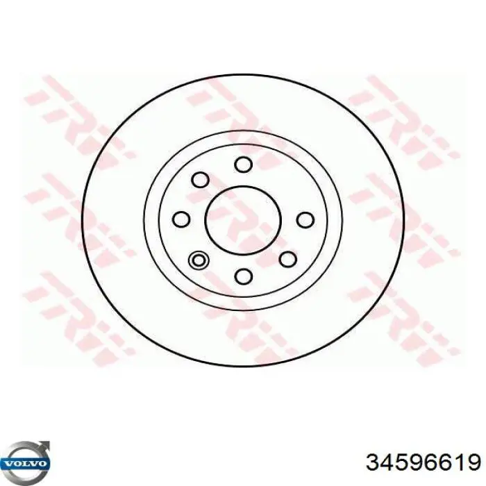 34596619 Volvo freno de disco delantero