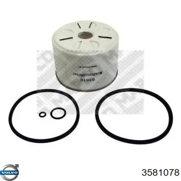 3581078 Volvo filtro combustible