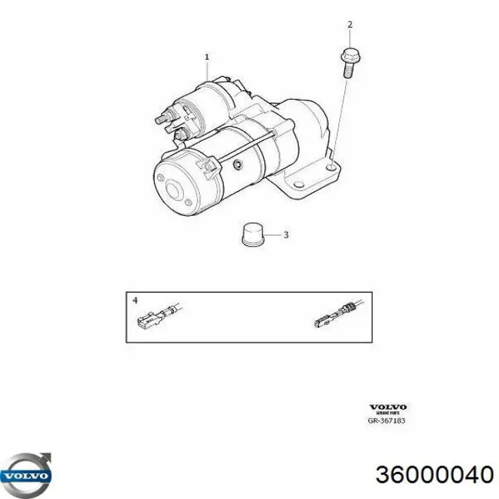 36000027 Volvo motor de arranque