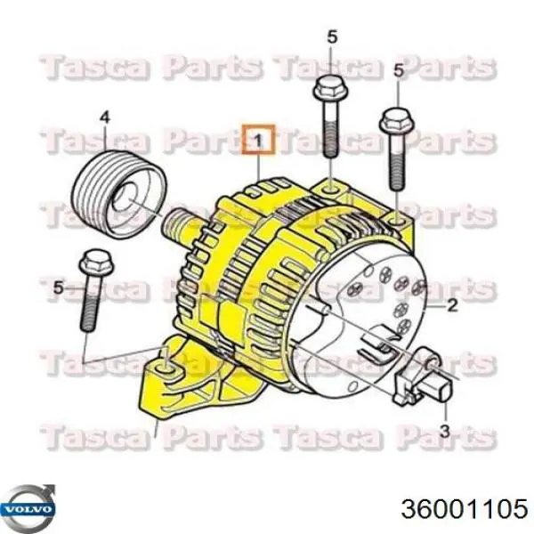 36001105 Volvo alternador