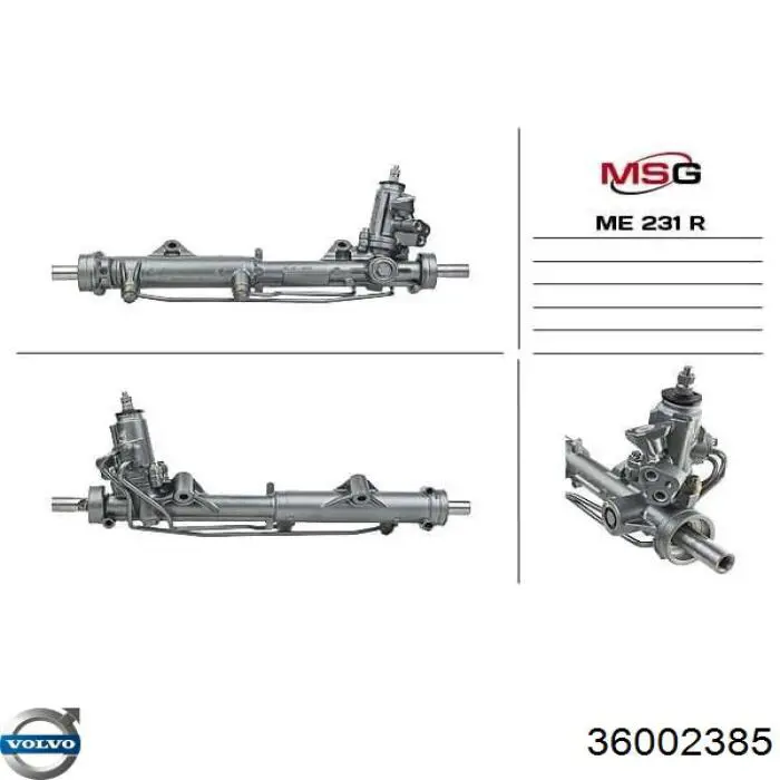 36000130 Volvo cremallera de dirección