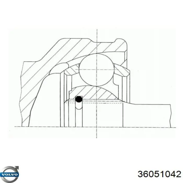 8603311 Volvo árbol de transmisión delantero izquierdo