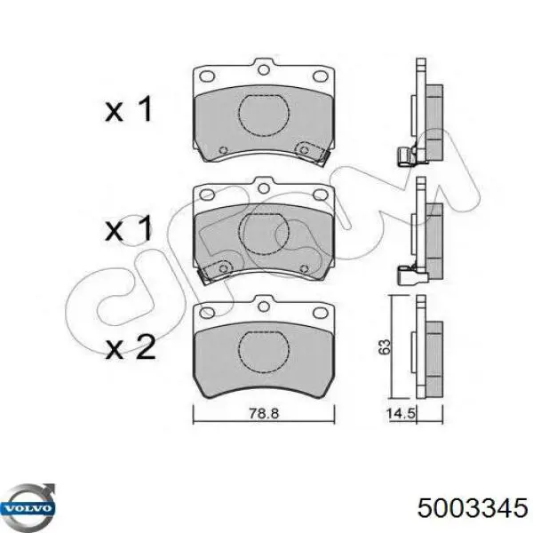 5003345 Volvo radiador refrigeración del motor