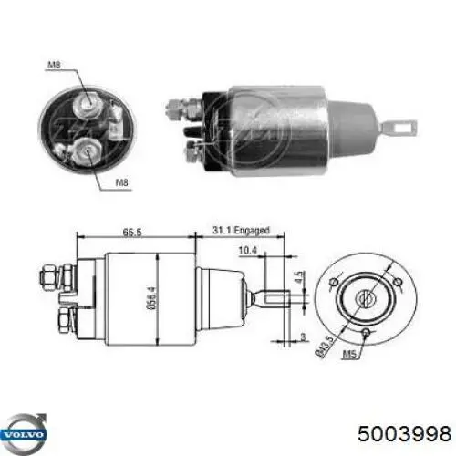 9162928 VAG motor de arranque