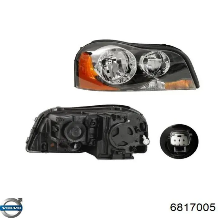  Cristal de faro derecho para Volvo 850 LS