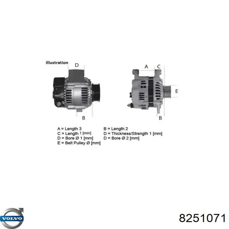 8251071 Volvo alternador