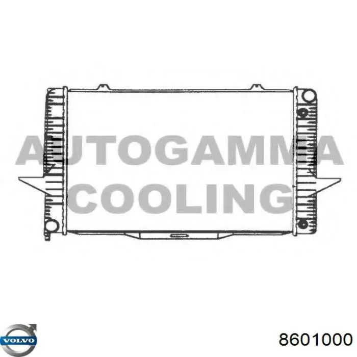 8601000 Volvo radiador refrigeración del motor