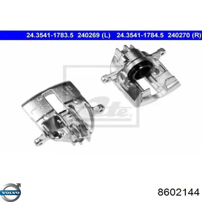 8602144 Volvo pinza de freno delantera izquierda