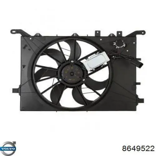 8649522 Volvo ventilador (rodete +motor refrigeración del motor con electromotor derecho)